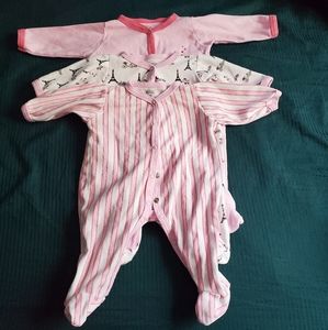 Set of 3 Paris Footsies